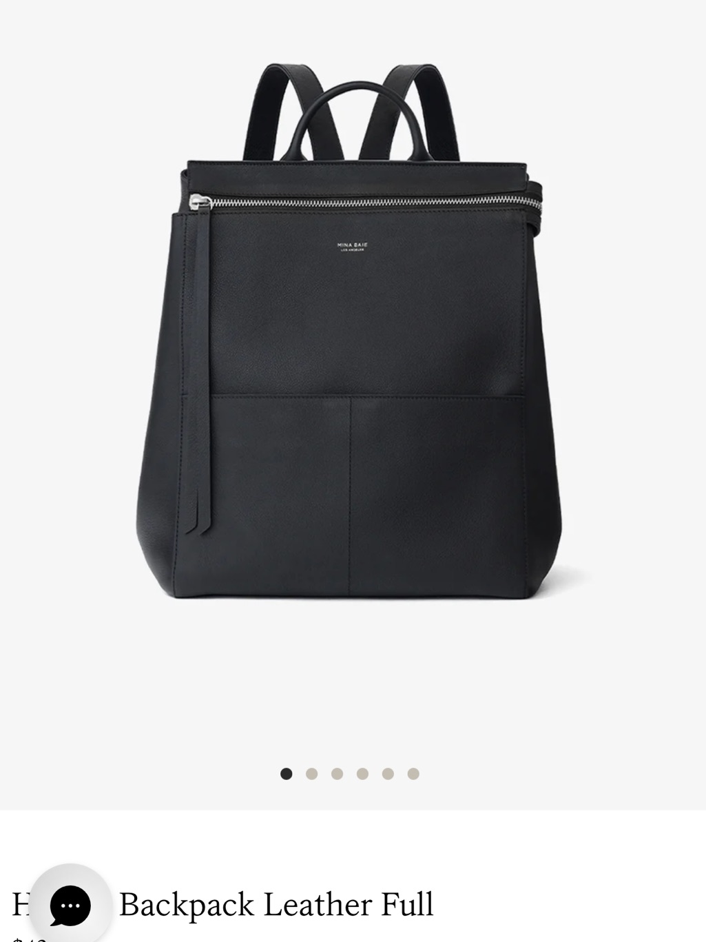 Mina Baie Harper Backpack Leather Full - Euc — image 6 of 7